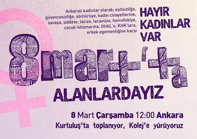 8 Mart eylem rehberi Kaos GL - LGBTİ+ Haber Portalı